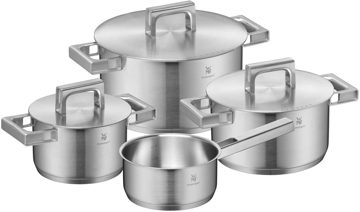 WMF Ultimate Cool - Pannenset - 4-delig - Geschikt voor Inductie - RVS - Cool Touch Handgrepen