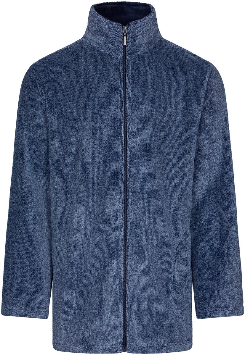 Pastunette - Vest - Indigo Lounge - Fleece - Rits - Blauw - Maat XL