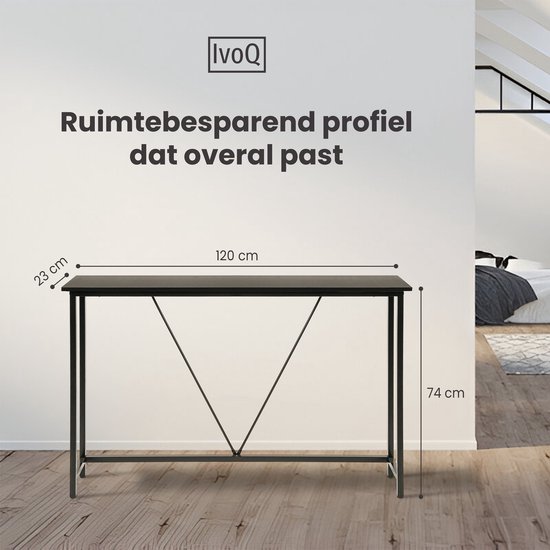 GDRN Haltafel - Industriële sidetable - Dressoirtafel - Hout & metaal
