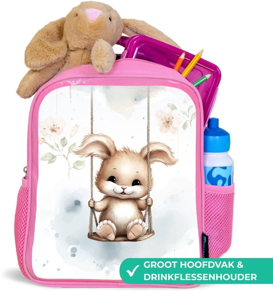 mybagstory - Rugzak - Paw Patrol - Kind - School - Basisschool - Kleuterschool - Kinderkamer - Kinderopvang - Schooltas Meisjes - Maat 30 cm - Verstelbare bandjes, Roze