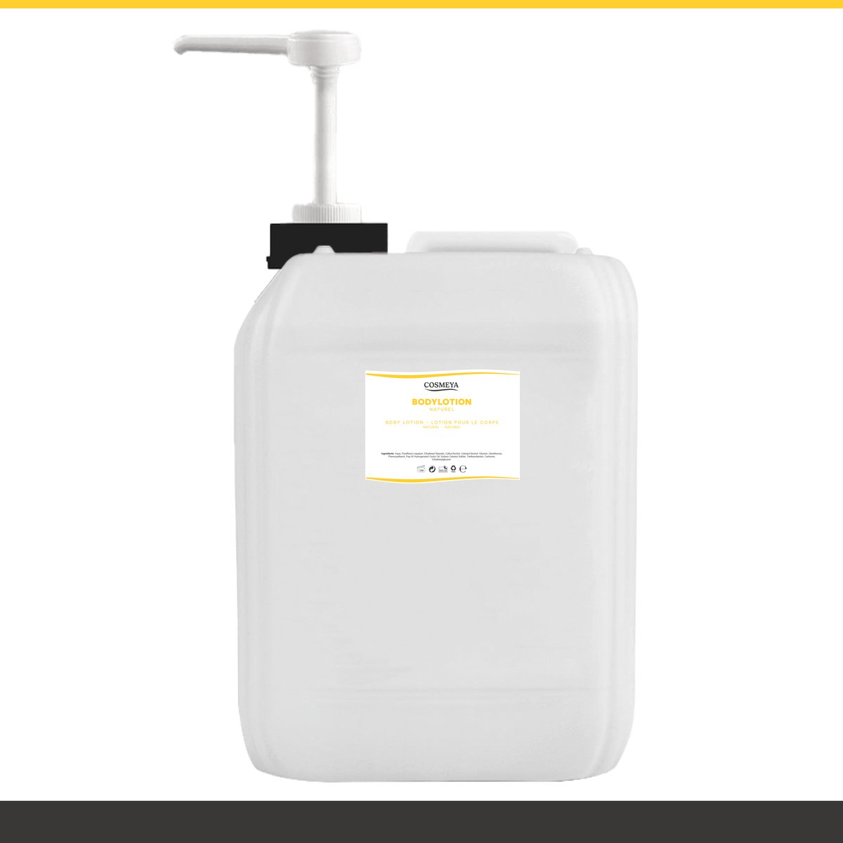 Bodylotion - Naturel - Wit - 12 Liter - Jerrycan - Met pomp - Navulling - Navullen - Body Lotion - Lotion Pour Le Corps - 3 - 5 - 6 - 10 | LP5