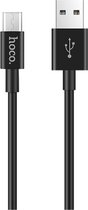 HOCO X23 Skilled USB naar Micro USB 2.1A Snellader kabel 1 meter zwart - voor Samsung Galaxy, Huawei, Xiaomi, etc.