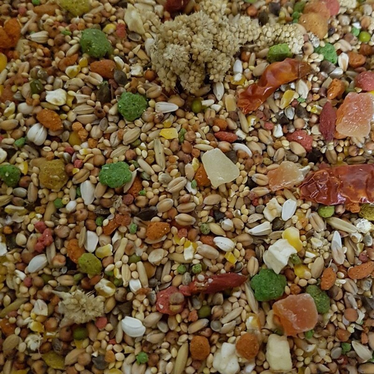 Hareco Vogelvoer - Rosé Select Zonder Pellets - 3kg Gevarieerde Zadenmix met Tropisch Fruit