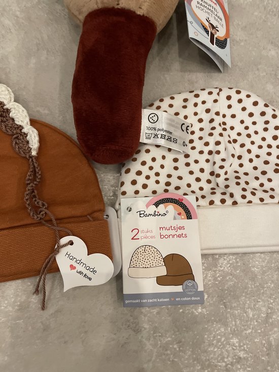 Maminobaby.nl - Handgemaakte Speenkoord - Hert - Baby Geschenkset - Kraamcadeau - Babyshower van Maminobaby.nl — afbeelding 5