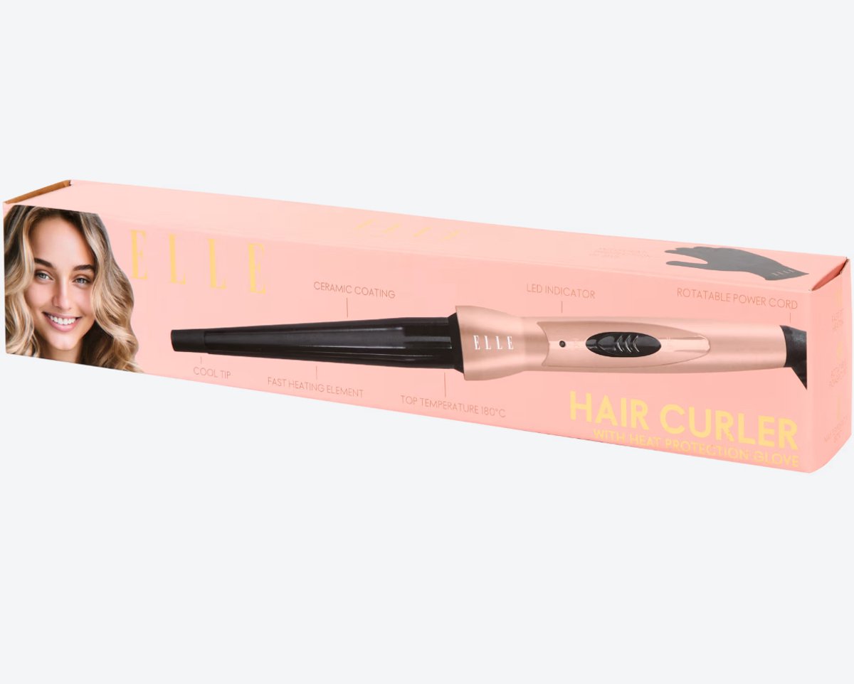 ELLE Professionele Krultang met Keramische Coating 180°C - ELLE - €40,00