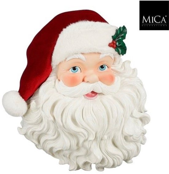 House of Seasons-Collection Noelle Décoration murale Père Noël L49xL14,5xH55,5cm