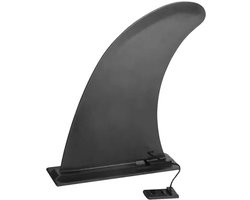 EXCITAT Verwijderbare surfplankvin - Universele SUP-vin - voor stand-up paddleboards en longboards - Zwart
