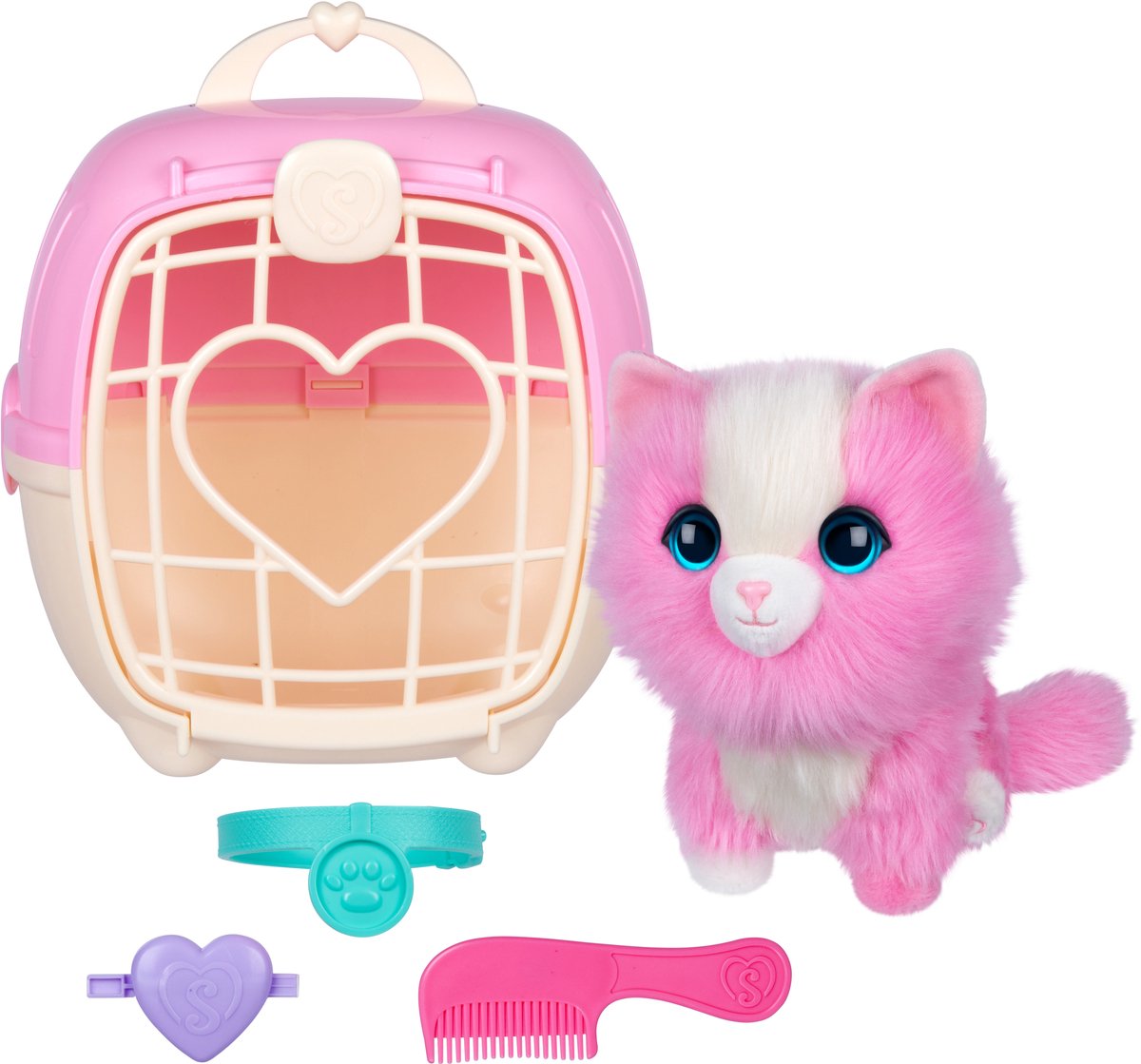 Scruff a Luvs - Roze Mystery Knuffel in Draagmand - Puppy, Kitten of Konijntje — afbeelding 20