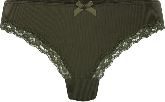 Hunkemöller Dames Lingerie Brazilian Lola - Groen - maat M