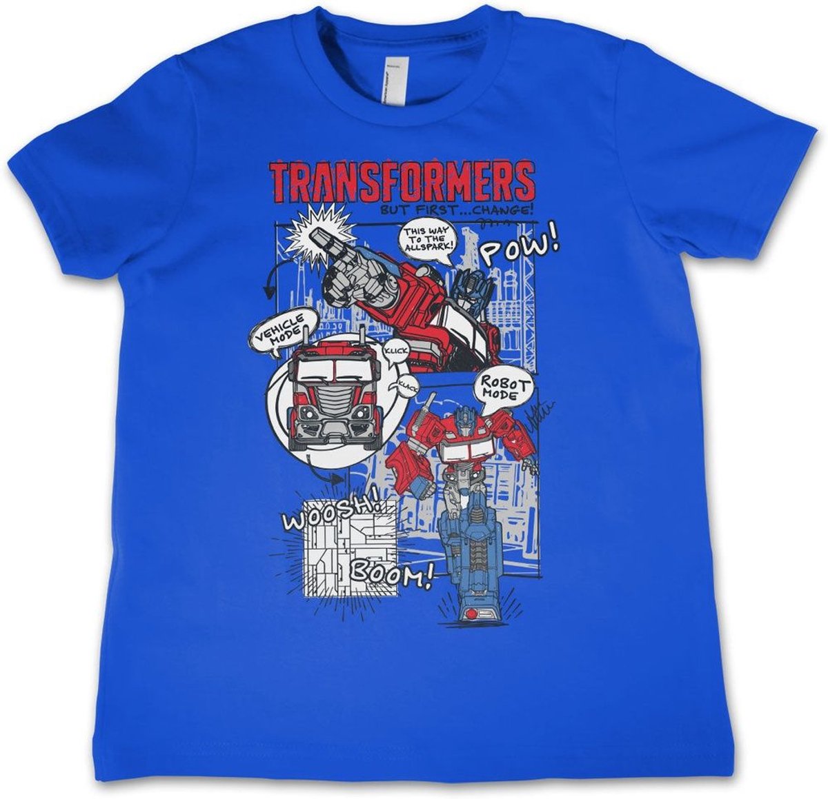 Transformers Kinder-T-shirt Pow Woosh Boom! Kinder-T-shirt HSB-12-TF1203-DTF557
