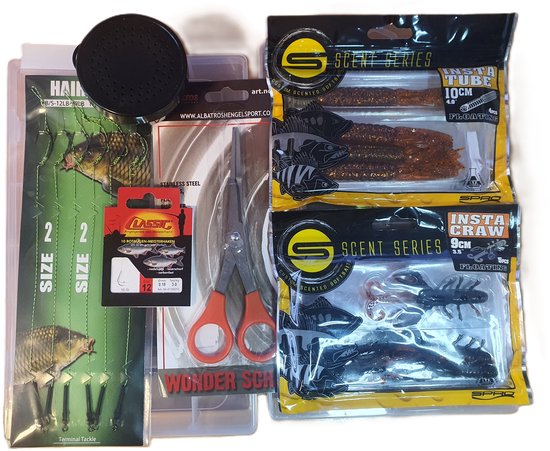 Werphengel met C-tec molen en gevulde vis tas - hengelsport - sinterklaas - kerst- cadeau- Outboard Breda van Merkloos — afbeelding 2