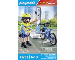 foto van PLAYMOBIL Action Heroes Politie fiets patrouille 71732
