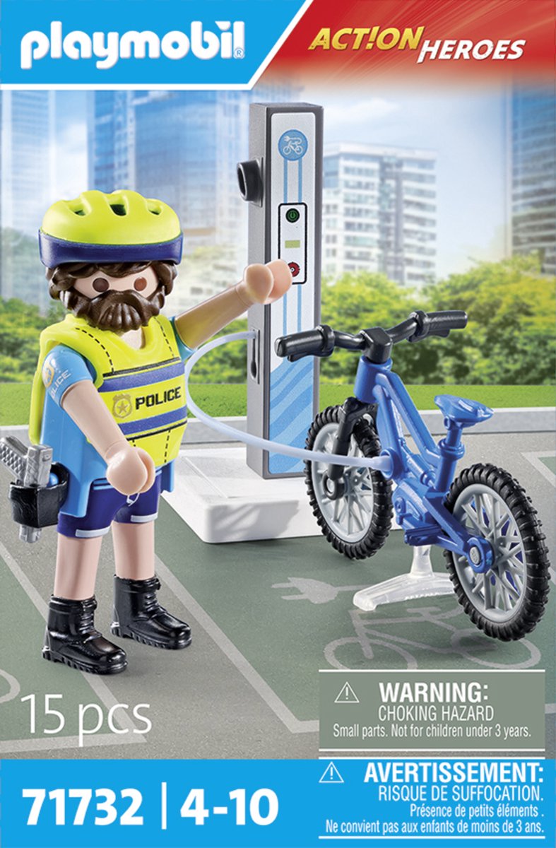 PLAYMOBIL Action Heroes Politie fiets patrouille 71732 — afbeelding 7