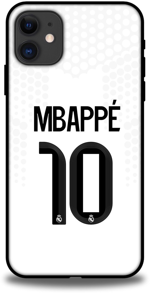 Mbappé 10 Real Madrid telefoonhoesje - Apple iPhone 11 - Backcover Softcase - Wit