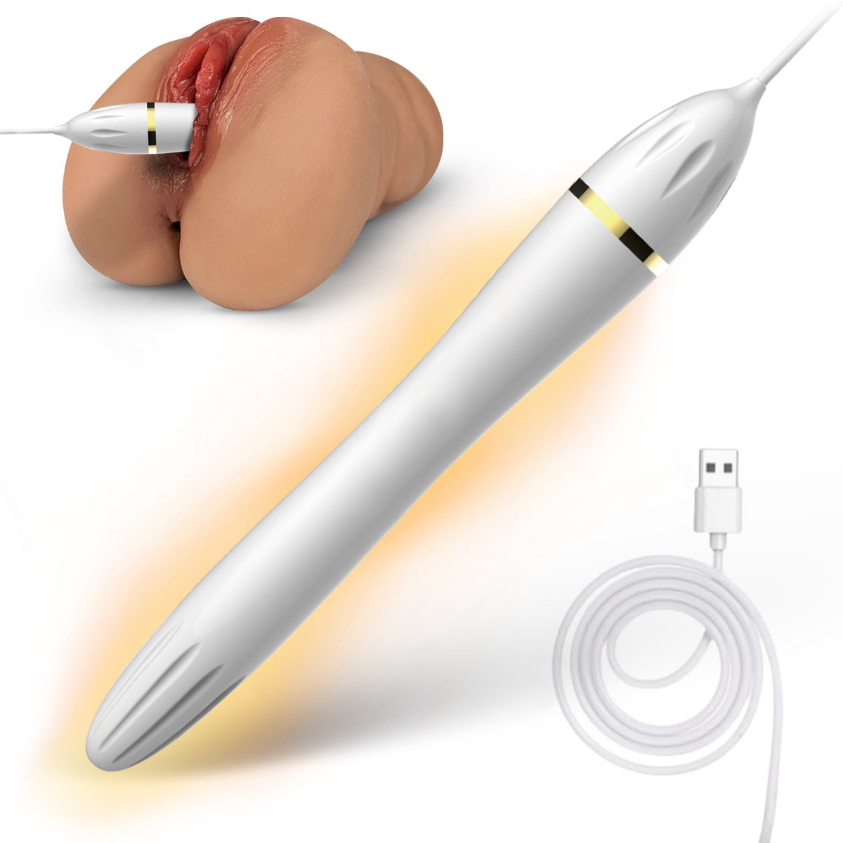 Dailyplay Warmtestaaf voor Pocket Pussy en Sexpop - USB - TPE Masturbator & Hittestick - Sex toys