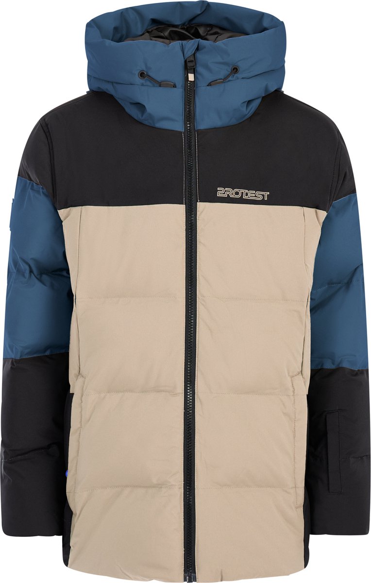 Protest Prtjustin Skijas Jongens Puffer winterjas Skipasvak Waterkolom 10K Winterjas Beige