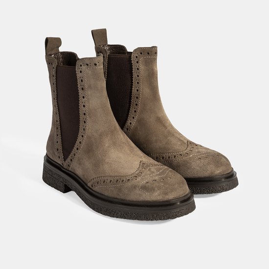 DESA Bottes Daim Marron Femme Astuce de chaussure: rond Taille: 37 EU