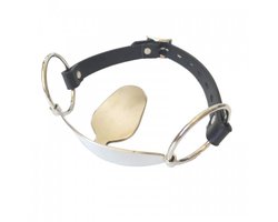 Nooitmeersaai - Monknevel bit - PU leer/Metaal - Zwart/Zilver - verstelbaar