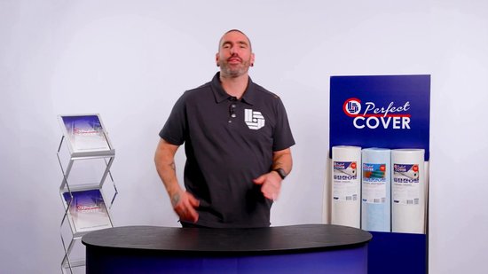 Perfect Cover® Standaard Zelfklevend Afdekvlies - 16,25m² - Voor Alle Oppervlakken - Professionele Kwaliteit Stucloper & Afdekfolie - Bescherming Tijdens Bouw & Renovatie - 170GSM - Vertrouwd door Professionals - Beter Dan Prima!