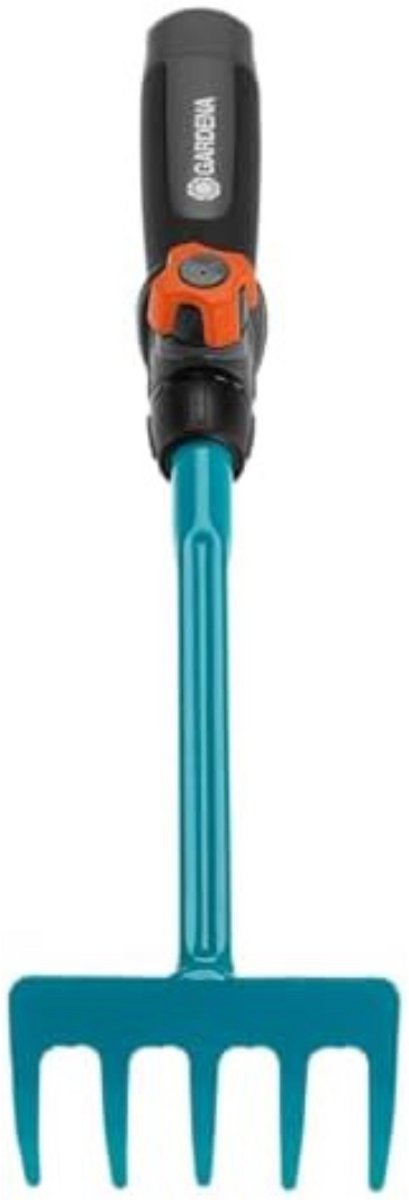 Bloemenhark - Handhark - Tuinhark - Kleine Hark - Tuingereedschap - 5 Tanden - Ergonomische Handgreep - Corrosiebestendig - Compact Tuinharkje - Bodembewerking - Bloembakken - Perken - 8,5 cm Werkbreedte - Geschikt voor combisystem steel — afbeelding 3