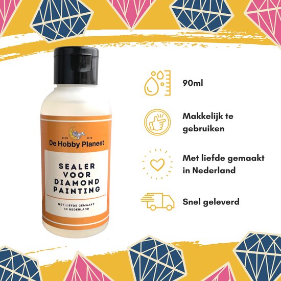 Diamond Painting Sealer 90ml - Diamond Painting Accessoires - Vernis - Afdichting
