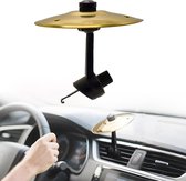 Auto Accessoires - Autobekkens - Autobekkens Luchtrooster - Mini-Trommel Autocrashbekken voor Autoventilatie - Toepasbaar op alle Soorten Voertuigen - Goud