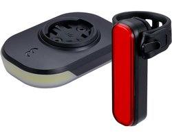 BBB Cycling Slice 300 Combo Voorlicht & Achterlicht Set – 300 Lumen – USB Oplaadbaar – Garmin Ready - IPX6 Regenbestendig - Fietsverlichting Racefiets & MTB – BLS-282