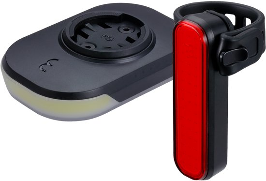 BBB Cycling Slice 300 Combo Voorlicht & Achterlicht Set – 300 Lumen – USB Oplaadbaar – IPX6 Regenbestendig - Fietsverlichting Racefiets & MTB – BLS-282