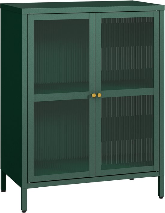 en.casa Vitrine »Säkylä« mit 1 Tür Stahl 150 x 50 x 35 cm Navyblau en.casa Vitrine »Säkylä« mit 1 Tür Stahl 150 x 50 x 35 cm Navyblau