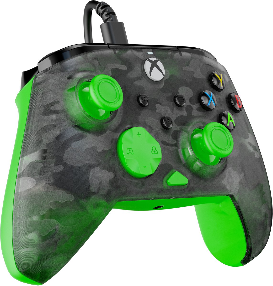 Turtle Beach Rematch Core - Bedrade Controller - PC, Xbox Series X|S, Xbox One - Ghost Camo - Black/Green thumbnail 5