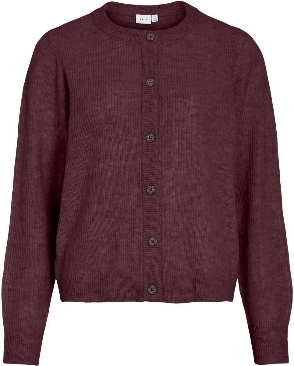 VILA gebreid vest VIVIOLI ronde hals