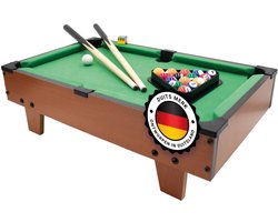 Kyto Mini Tafelbiljart voor kinderen en volwassenen – Compacte pooltafel voor thuis of onderweg – Mini-biljarttafel voor op kantoor - 8 Ball