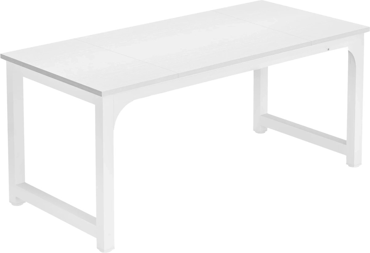 Happiq Bureau Veyra - 160cm - Wit - Computerbureau - Voor thuis of werk