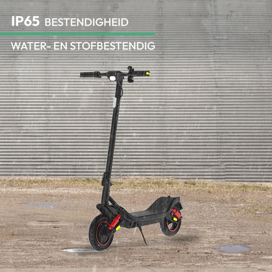 Wispeed - Airo V16 - Elektrische Step - 60km bereik - Dubbele vering - 25 km/u - 700W Motor - 10” Luchtbanden - LED Display - Schijfrem - Zwart