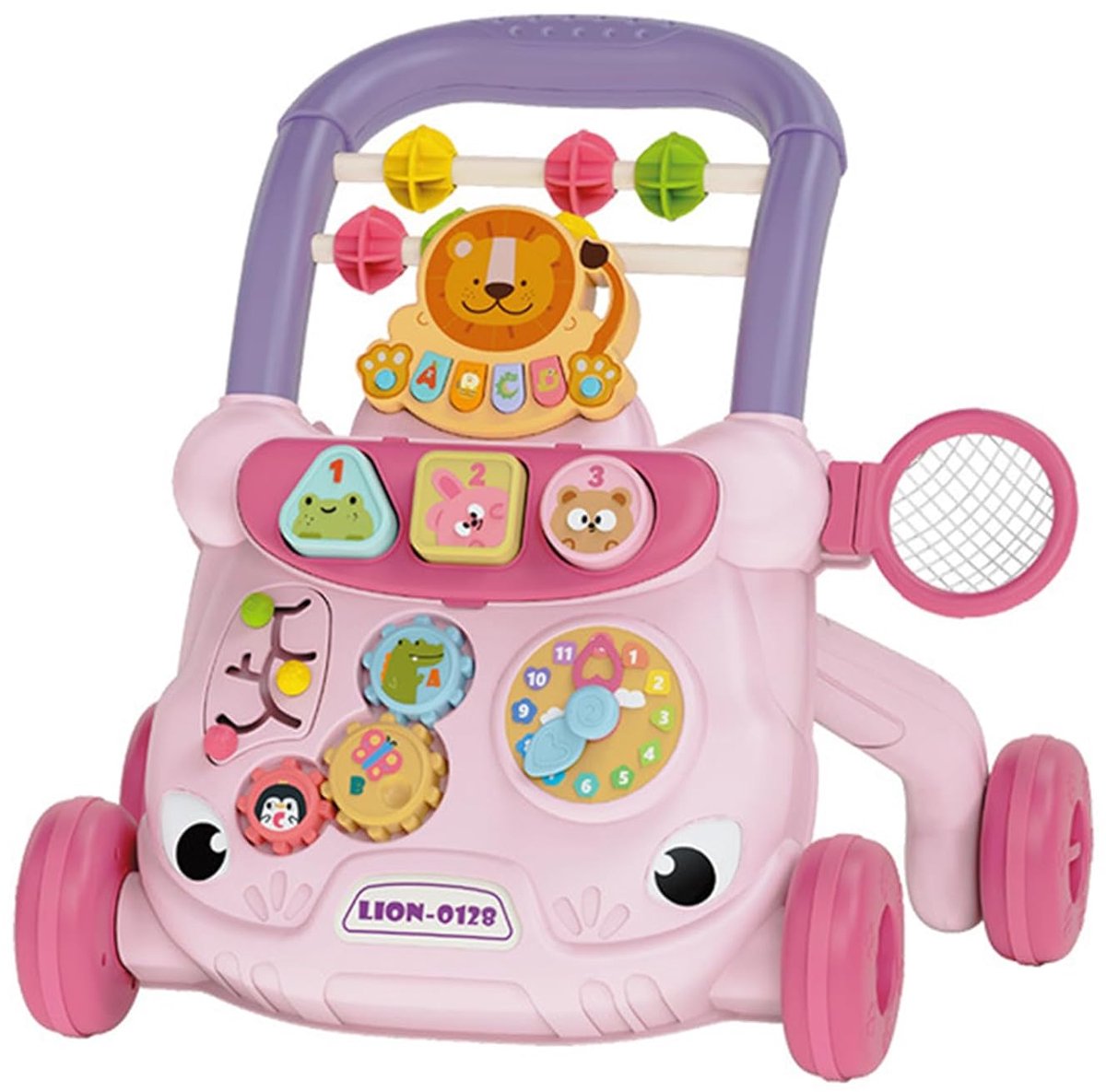 Baby Walker, Baby Loopwagen, Baby Walker met speelbord Roze