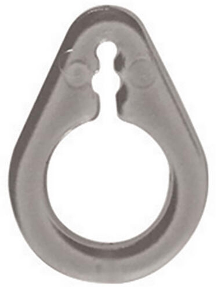 Vouwgordijn koord eindoog transparant - 5 stuks - 18 x 13 mm - eindoogjes koord vouw-, pliche-, rolgordijn - gordijnoog