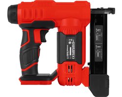 FERM - AX-POWER - SGM1024 - Accu - Tacker - Nietpistool - Spijkerpistool - 20V - Capaciteit: - 30 st/min - Magazijn: - 100 stuks - voor: -Spijkers - en - Nieten - LED werklicht - Softgrip - Zonder accu en lader - Wireless - Staple gun and nail gun.