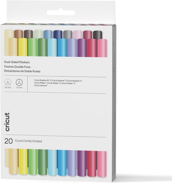 Cricut™ Dual-Tip Markers – Ultimate (20 stuks)