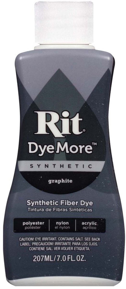 Rit Dyemore Graphite - Textielverf voor synthetische stoffen - Niet giftig