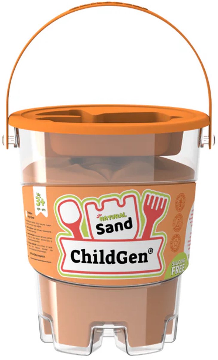 ChildGen - Magic sand - zand - 500 gram - Oranje - met zandvormpje - speelzand
