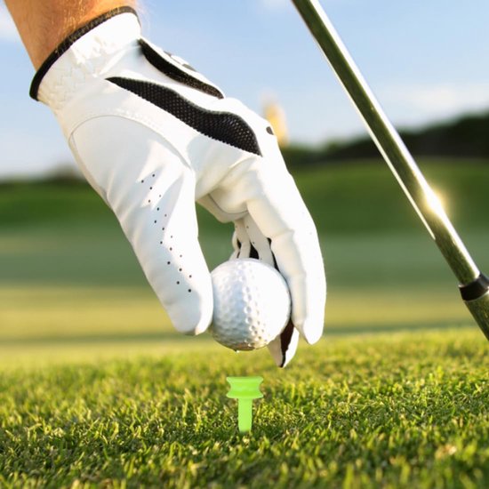 Golf Tees Plastic Oefen Golf Tees Kleine Kasteel Tees 25mm Groen voor Golfonderdelen, 100 stuks, Golf Tee van Merkloos — afbeelding 4