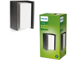 Philips LED Philips Bridge buitenwandlamp - antraciet