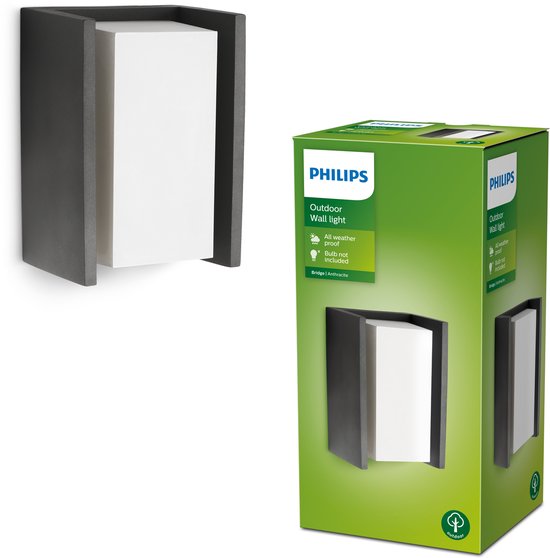 Philips Bridge buitenwandlamp – antraciet