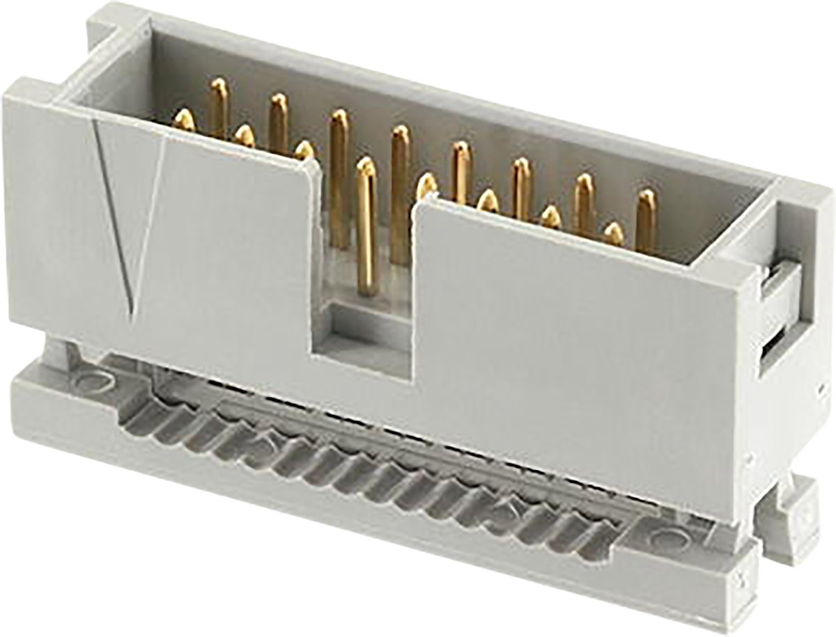 econ connect WSK16G, DIN 41651, Beige, Geelkoper, Koper, Polybutyleentereftalaat (PBT), Goud, Koperlegering, 1000 V