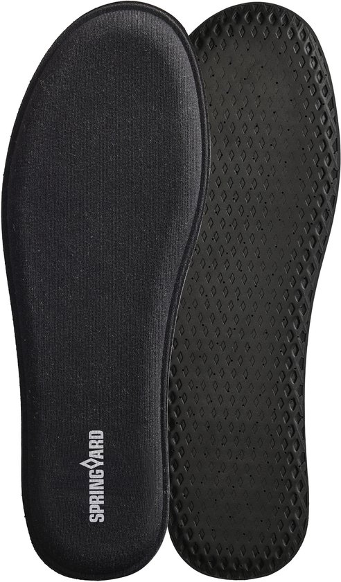 Springyard Memory Foam inlegzolen – perfecte pasvorm & comfort – antislip – zwart – maat 43/44 – 1 paar