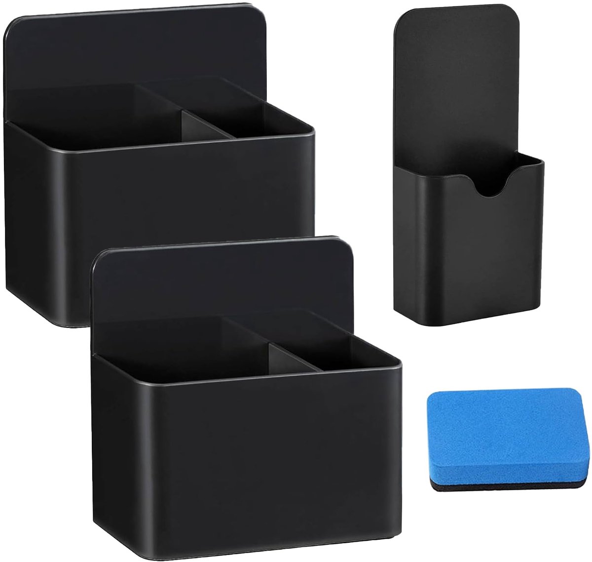Stiftenhouder - Magnetisch - Met Whiteboard Spons - 3 stuks