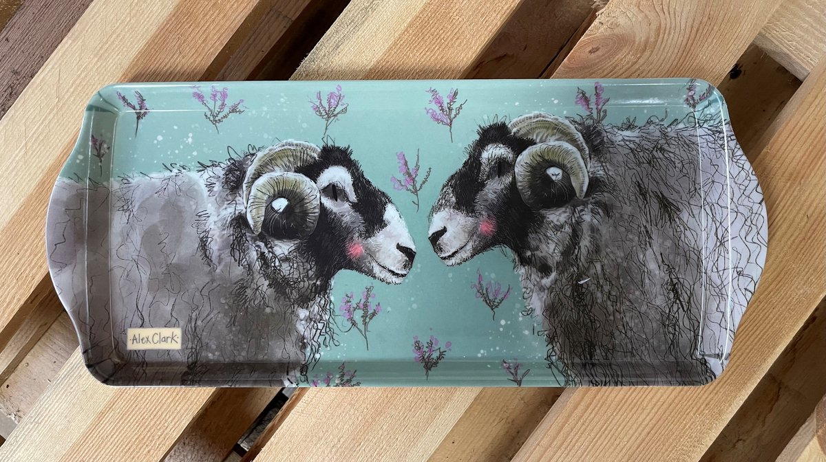 Alex Clark Dienblad Medium Schapen ~ Melamine Tray Sheep