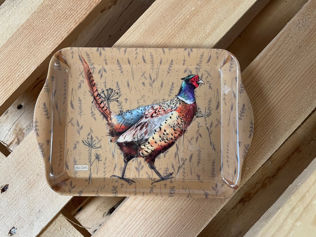 Alex Clark Dienblad Klein Formaat Fazant ~ Melamine Tray Pheasant