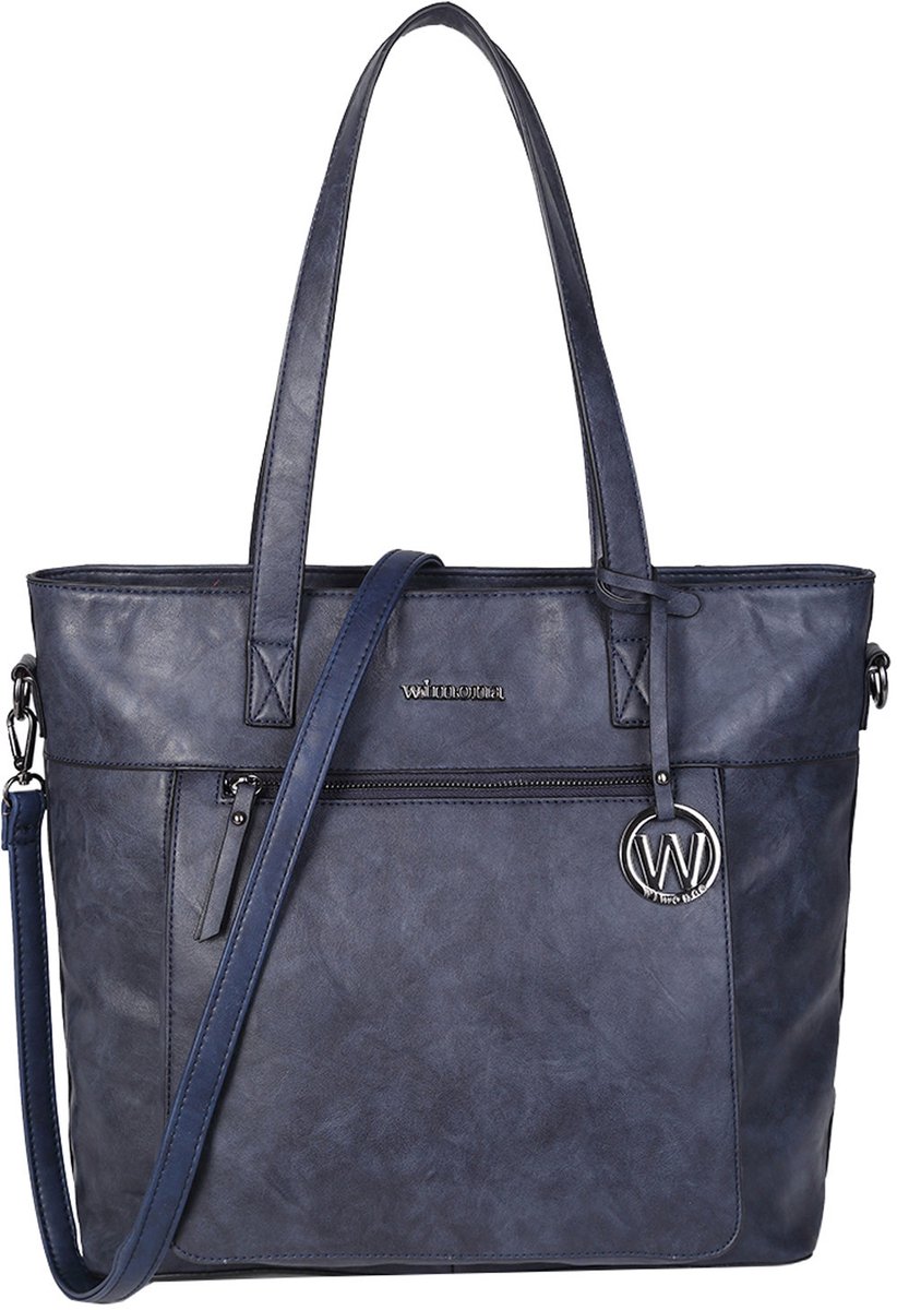 Wimona Evelina 4035 Shopper / Laptoptas - 15 inch - Donkerblauw