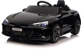 Audi RS e-tron GT - Elektrische Kinderauto - 12V - met Afstandsbediening - Zwart